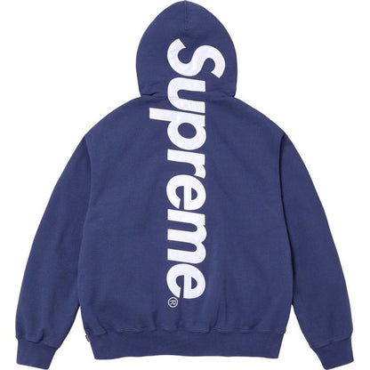 - 全新特價 - SUPREME 直排LOGO刷毛連帽上衣(藍L) - VANASH