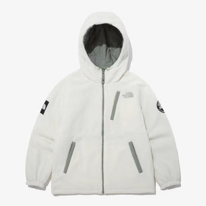 - 全新特價 - THE NORTH FACE 北臉 雙面穿羊羔絨衍縫外套 白色M號 - VANASH