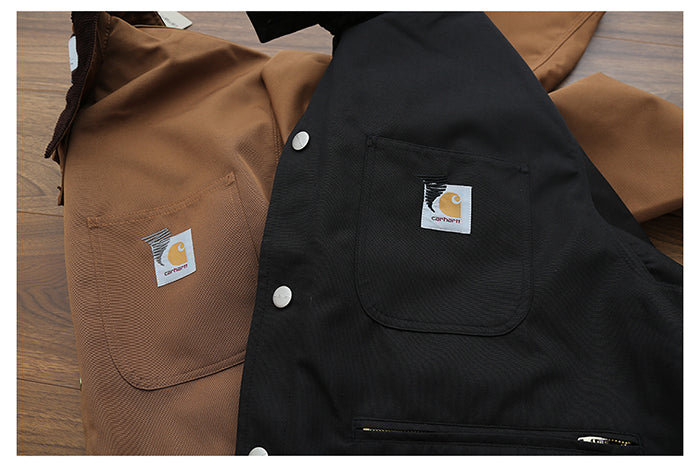 - 全新特價 - Carhartt WIP x Invincible Chore Coat 聯名寬版工裝外套 (黑色L)